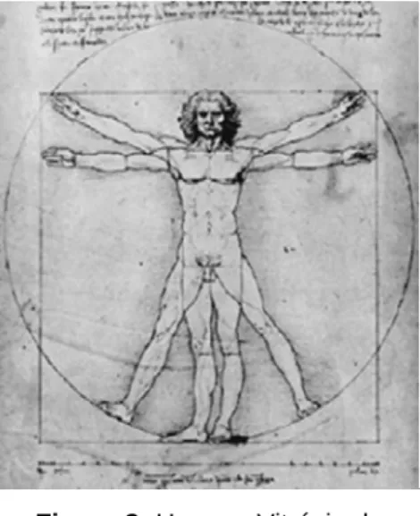 Figura 3: Homem Vitrúvio de  Leonardo Da Vinci.