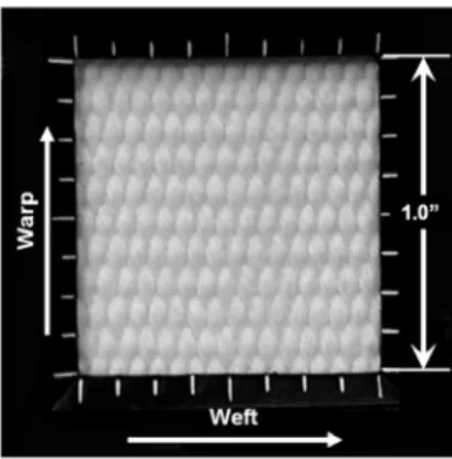 FIGURE 1. Uncoated plain-woven polyester fabric 