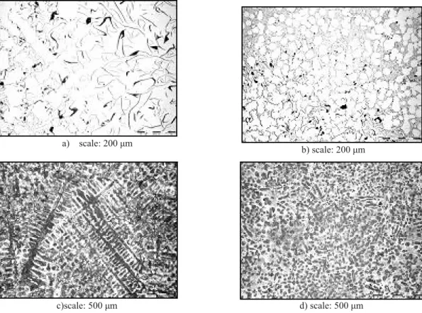 Fig. 2. Specimen 02 Sz (metal stream length 600 mm;  Δ T = 60 K):  