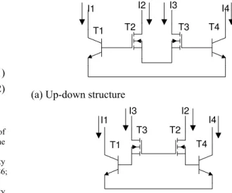 Fig. 1. Hybrid translinear circuit 