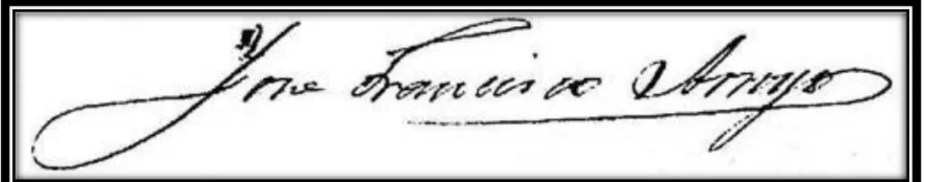 Fig. 16 - Assinatura de José Francisco Arroio – Rezola   Coleção particular de João Heitor Rigaud 