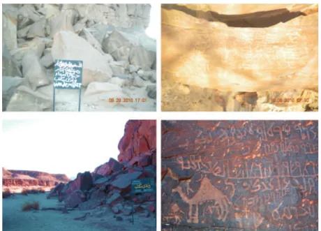 Fig. 2. Wadi Mukattab inscriptions - present state. 