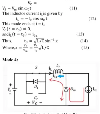 Fig. 6.Equivalent circuit of Mode III.