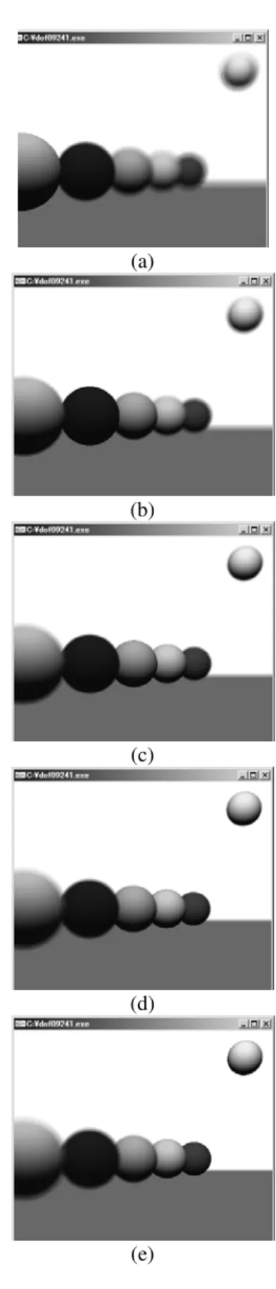 Fig. 9 Real-time generated focused images 