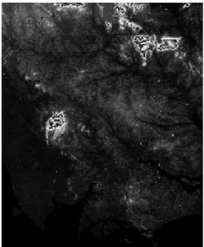 Figure 10. Elevation information from ASTER Global  DEM. 