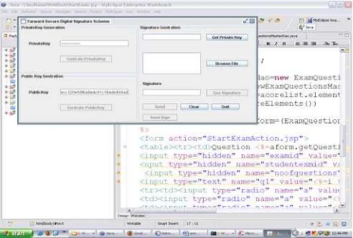 FIGURE 5: OUTPUT SCREEN SHOT OF THE ADVANCED DSA APPLICATION. 