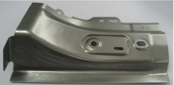 Fig. 1 Internal reinforcement of car bodyshell B-pillar. 
