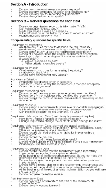 Figure 2. Our questionnaire 