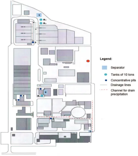 Figure 1. The waste water concentration pits. Source: study of the RNB impact on the environment