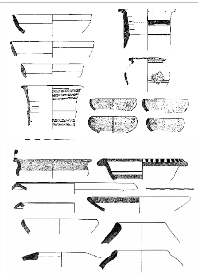 Fig. 13.– Cerâmicas do século V e IV de Mértola (segundo Rego et al. 1996).