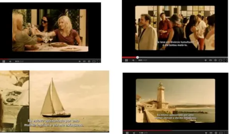 Figura  7.  Seleção  de  imagens  do  trailer  “Vicky  Cristina  Barcelona”,  disponível  em   https://www.youtube.com/watch?v=2gzdYgtHw2w [acedido em 20-04-2014]