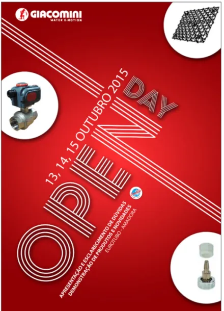 Figura 11: Cartaz para o  evento do Open Day da  Giacomini