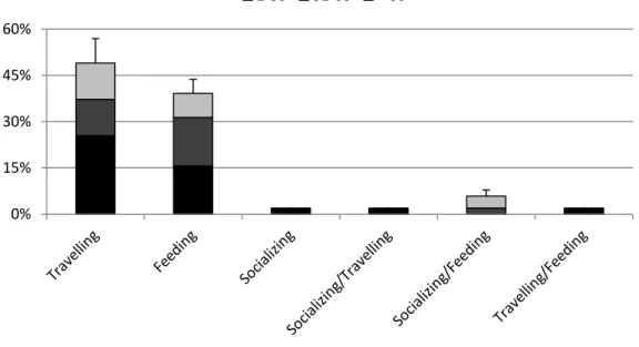 Figure 5. Frequency of group type per group size of bottlenose dolphin in São Tomé (n = 51)