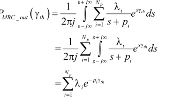Table 1.  Numerator and denominator coefficients of rational expressions of MGF 