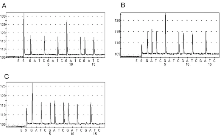 Figure 3. Quantification of KRAS mutant DNA. Varying amounts of KRAS mutant DNA were plotted against Ct values (threshold cycle)