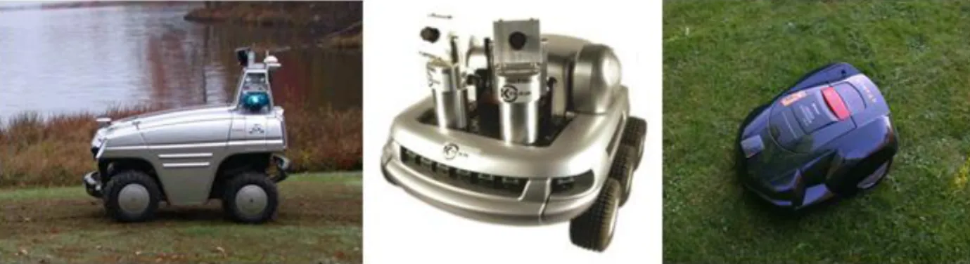 Figura 7 - Três robôs de referência para o projeto RoboDeck  Fonte: K-Team.com 
