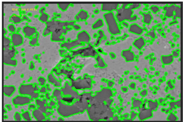 Fig. 6 Original image which represents the dispersion of TiB2  grains in the matrix of Iron