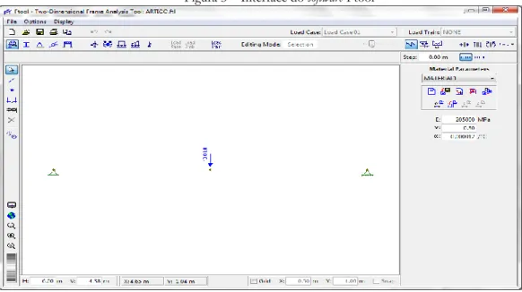 Figura 3 – Interface do software Ftool