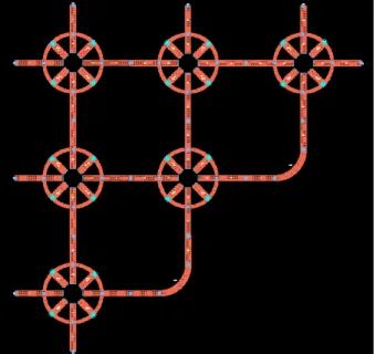 Fig. 5. Layout of Multi band Ring Coupler 