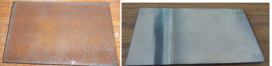 Fig 4.1 Substrate before grinding      Fig 4.2 Substrate after grinding 