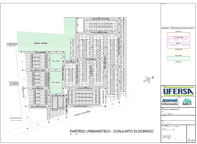 Figura 2: Planta Urbanística do Conjunto Habitacional Eldorado.