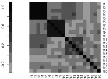 Figure 12. The correlation matrix M T used to generate the synthetic dataset T.