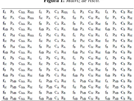 Figura 1: Matriz de risco.  