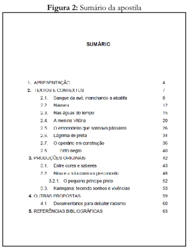 Figura 2: Sumário da apostila 