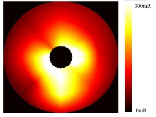 Figure 3: Map created from interloping data using triangulation after coordinates transformation