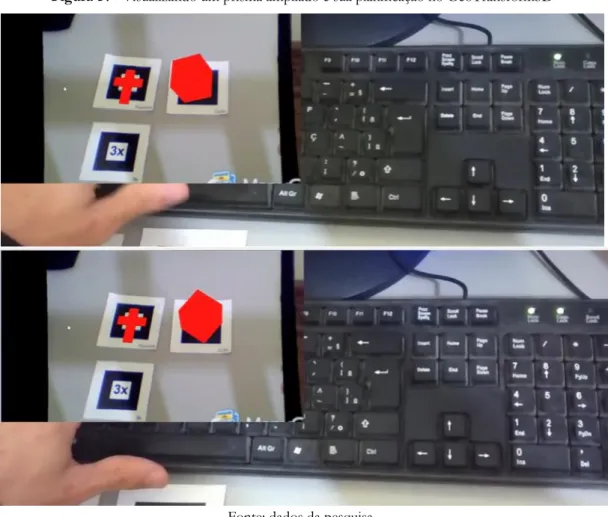 Figura 14 - Visualizando um prisma ampliado e sua planificação no GeoTransform3D 
