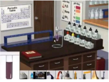 Figura 2: Virtual Lab de Química® – Bancada de Química Inorgânica 