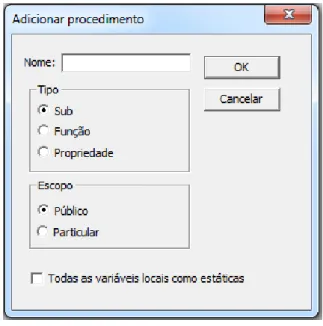 Figura 4  –  Adicionando procedimentos. 