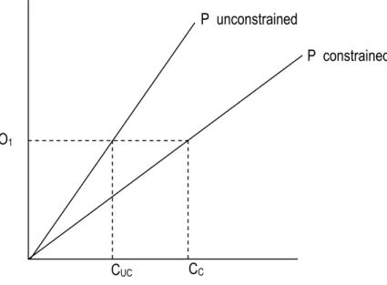 Figure 2: Graphical illustration of cost-constraint analysis 