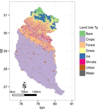 Figure 2. Land cover map for year 2010, as developed by Tsarouchi et al. (2014).