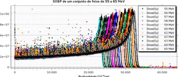 Figura 7: Formação do SOBP. 