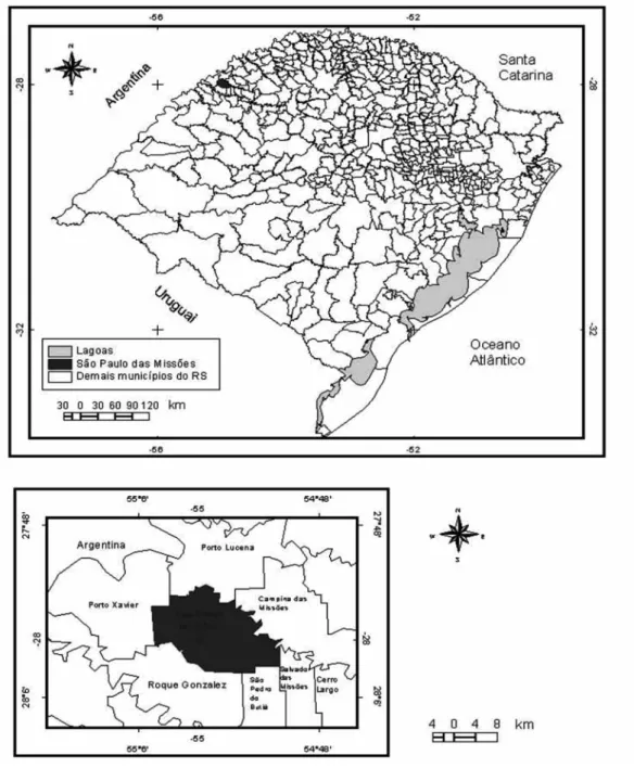 Figura 1 - Localização Geográfica de São Paulo das Missões-RS.