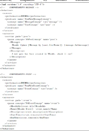 Figura 10: Script de Integração do Agente. 
