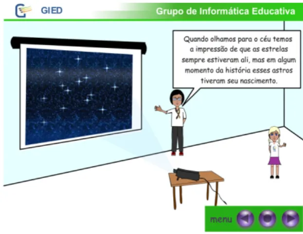 Figura 1: Tela OA de Astronomia 