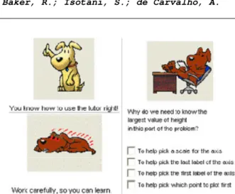 Figura  2.  Scooter,  um  personagem  que  adapta  suas  ações  a  partir  da  análise  das  interações  realizadas  pelo  aluno