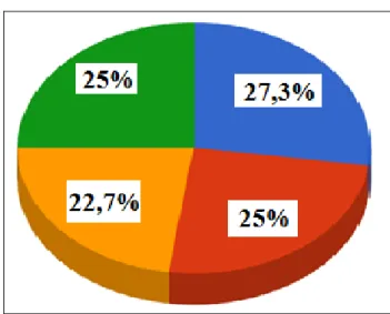 Figura 4. Resultado em % de respostas quando  se perguntou qual parte foi lavada a seco