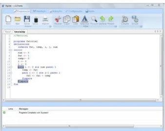 Figura 4: Interface do módulo de programação 