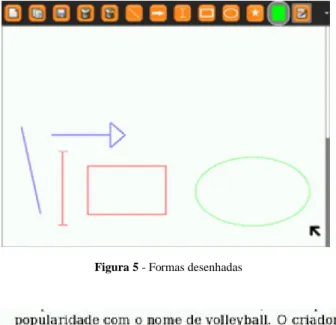 Figura 4 - Funcionalidades de desenho