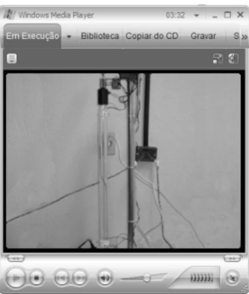 Figura 11: Imagem do experimento vista pela webcam. 