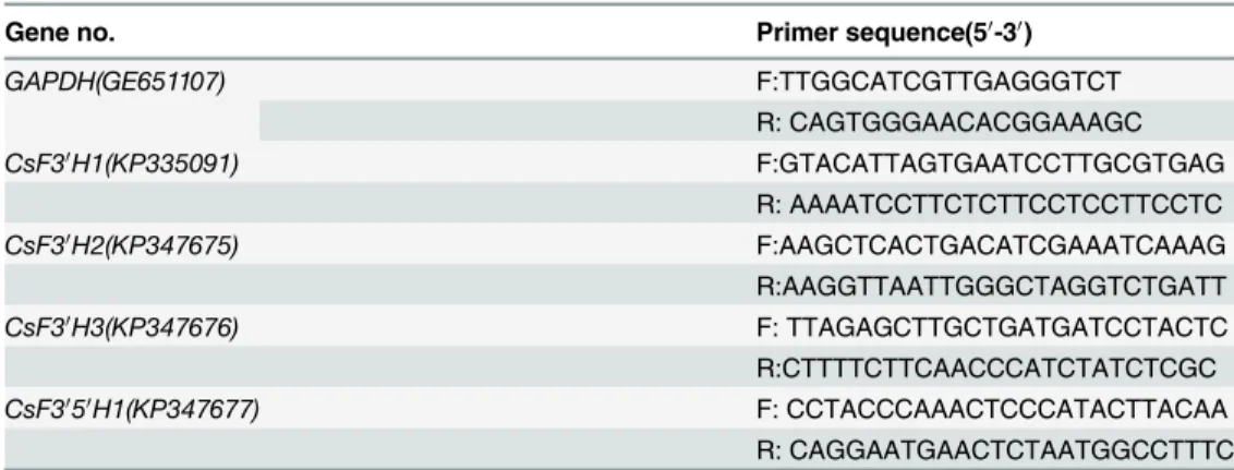 Table 1. Primers used for quantitative real time RT-PCR.