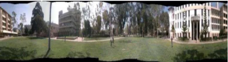 Fig. 14. The  final  panoramic  image  of  the  dataset  using  gradient  domain  blending 