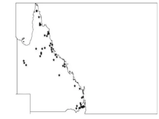 Fig. 1: Map  of  Queensland  showing  catchment  locations 