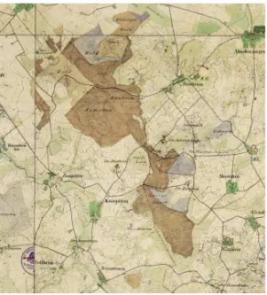 Fig. 3. Changes in the forest area in East Prussia  Source: [34]. 