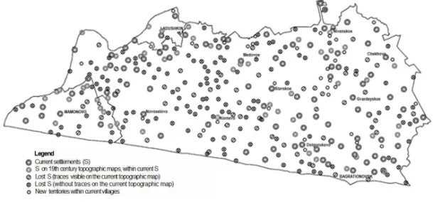 Fig. 5. Settlement pattern (1939-2015)                                                        
