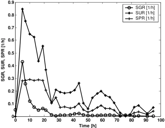 Fig. 2 The dynamic of the specific rates 