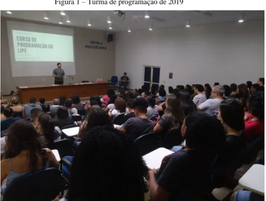 Figura 1 – Turma de programação de 2019